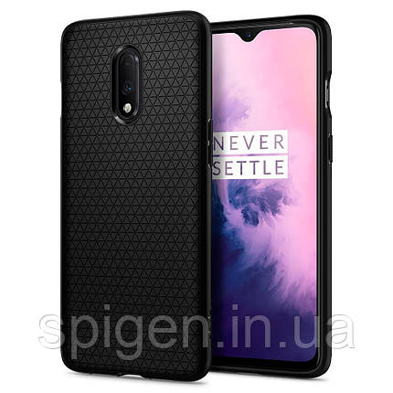 Чехол Spigen для OnePlus 7 Liquid Air, Matte Black, фото 1