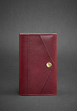 Блокнот (софт-бук) зі змінними блоками з обкладинкою із натуральної шкіри закривається на кнопку Бодовый