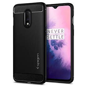 Чохол Spigen для OnePlus 7 Rugged Armor, Black