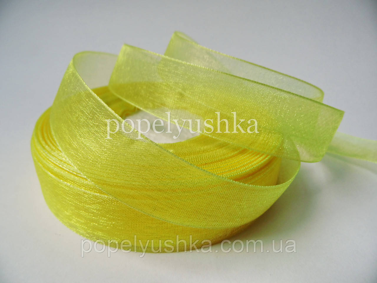 Органза жовта 2 см, фото 1