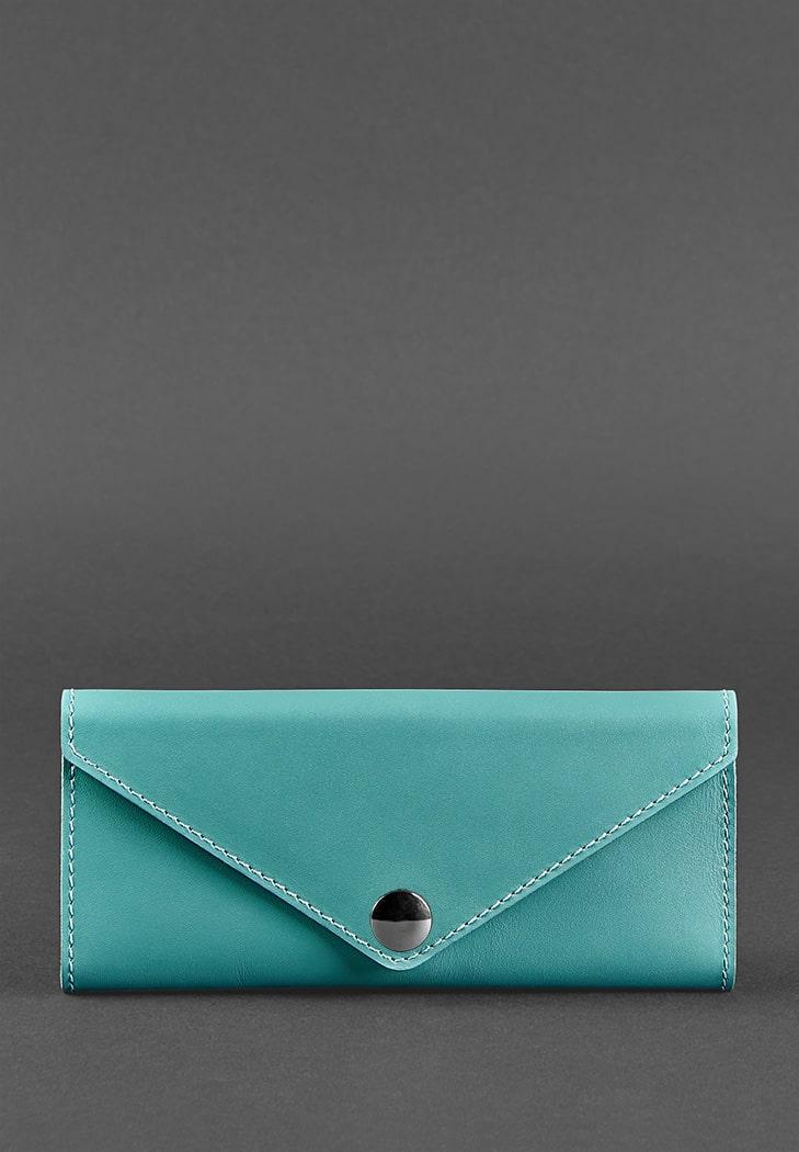 Гаманець жіночий на кнопці з відділенням для монет "Керрі" з натуральної шкіри Краст, фото 1