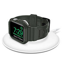 Чехол и ремешок Spigen для Apple Watch 5/4 (44mm) Rugged Armor Pro 2 in 1, Military Green, фото 3