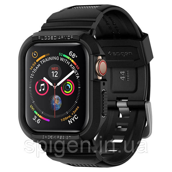 Spigen Apple Watch 4 44mm Rugged Armor Pro 2 in 1 Black