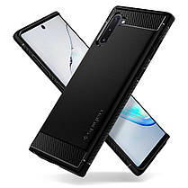 Чохол Spigen для Samsung Galaxy Note 10 Rugged Armor, Matte Black, фото 3