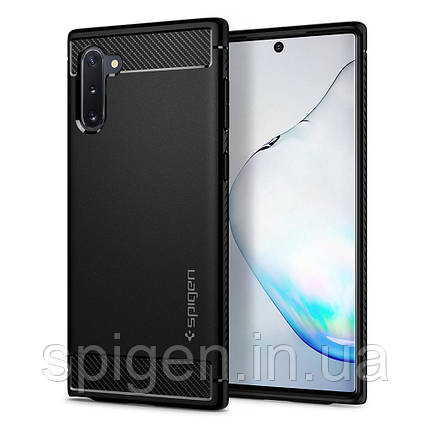Чохол Spigen для Samsung Galaxy Note 10 Rugged Armor, Matte Black, фото 1