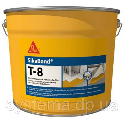 SikaBond-T8 - Еластичний водостійкий клей-гідроізоляція 10 л, фото 1