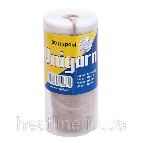 Лляне волокно Unigarn Unipak 80 г котушка в контейнері, фото 1