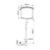 Зливний бачок пластиковий із кнопковим механізмом спуску води, з комплектом труб під'єднання, фото 4