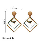 Серьги бежевого цвета, фото 3