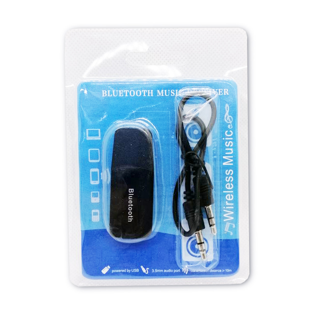 Bluetooth-адаптер USB + AUX аудіоприймач