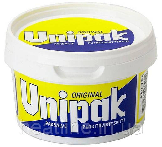 Паcта для ущільнення нарізних з'єднань Unipak 360 г у пластиковій банці, фото 1