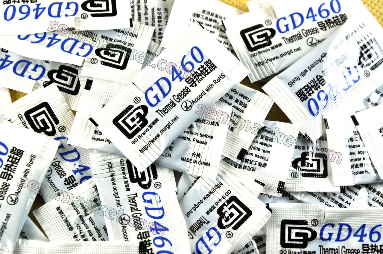 Термопаста GD460 0,5г х 10шт срібна термоінтерфейс для процесора відеокарти світлодіода