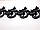Мереживо кружево на метраж на сітці, 8см. Чорне. Ціна за 1 метр., фото 2
