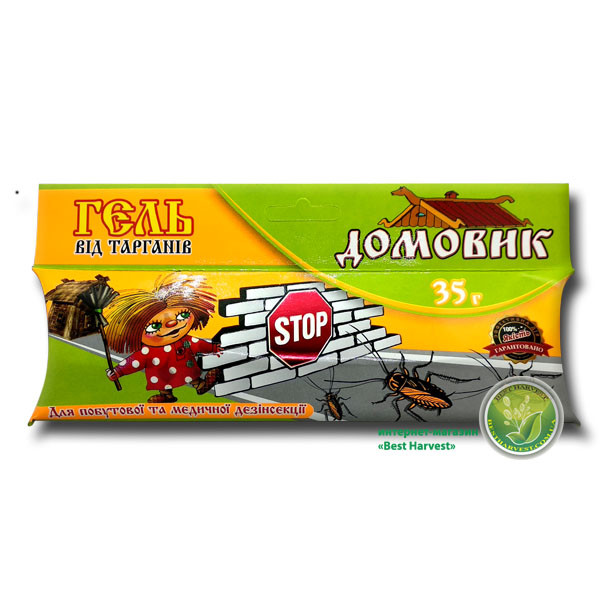 Шприц-гель «Домовик» 35 м від тарганів та мурах, оригінал