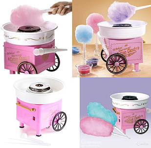 Великий апарат для цукрової вати Cotton Candy Maker + палички в подарунок Рожевий