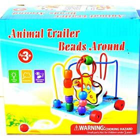 Дерев'яний лабіринт-каталка Зірочка В407 розвиваюча іграшка