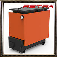 Твердотопливный шахтный котел отопления РЕТРА-6М 11 кВт orange, 3 года гарантия