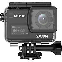 Action камера SJCAM SJ8 Plus с разрешением Native 4K и полной комплектацией (Черный)