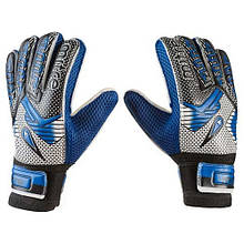 Воротарські рукавиці Latex Foam MITRE (р-р 6-9, чорно-синій)