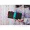 Шкіряне жіноче портмоне 3.0 темно-коричневе з бірюзовим, фото 6
