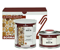 Епоксидна смола Borma Glass 2K + Non Yellowing Catalyst 1Kg + 500gr