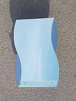 Зеркало фигурное с полочкой для ванной комнаты 68х45 см