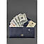 Жіночий шкіряний гаманець Керрі 1.0 синій, фото 2