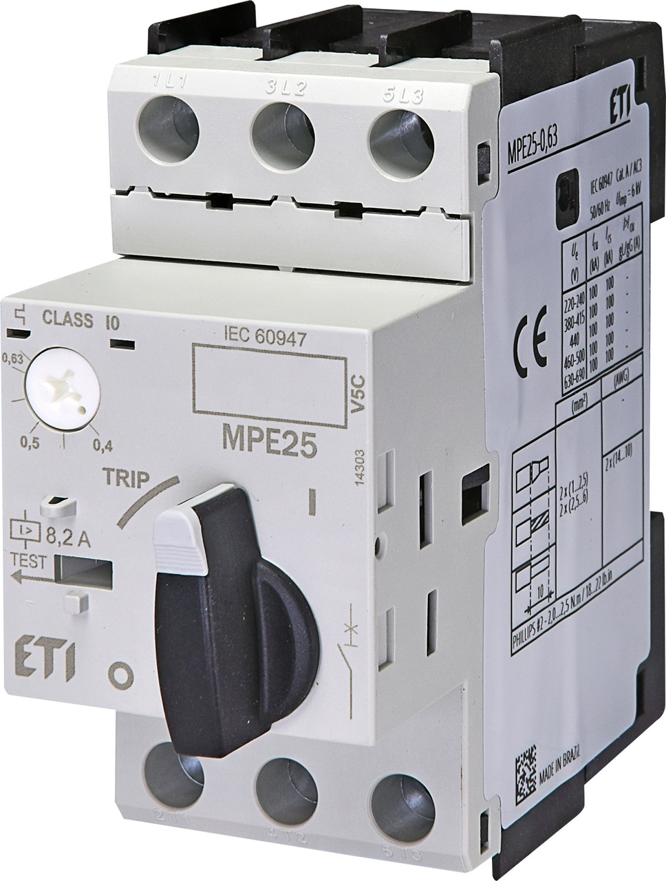 Автомат захисту двигуна ETI MPE25-0,63 A 4648004