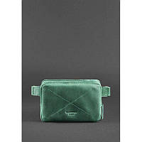 Кожаная поясная сумка Dropbag Mini зеленая, фото 1