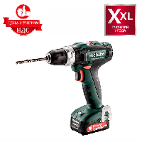 Аккумуляторный ударный шуруповерт Metabo PowerMaxx SB 12 (12 В, 2 А/ч, двухскоростной)