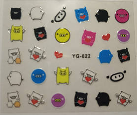 Наклейки для дизайну нігтів