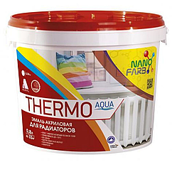 Фарба для радіаторів NanoFarb Thermo Aqua напівглянсова 0,8 л