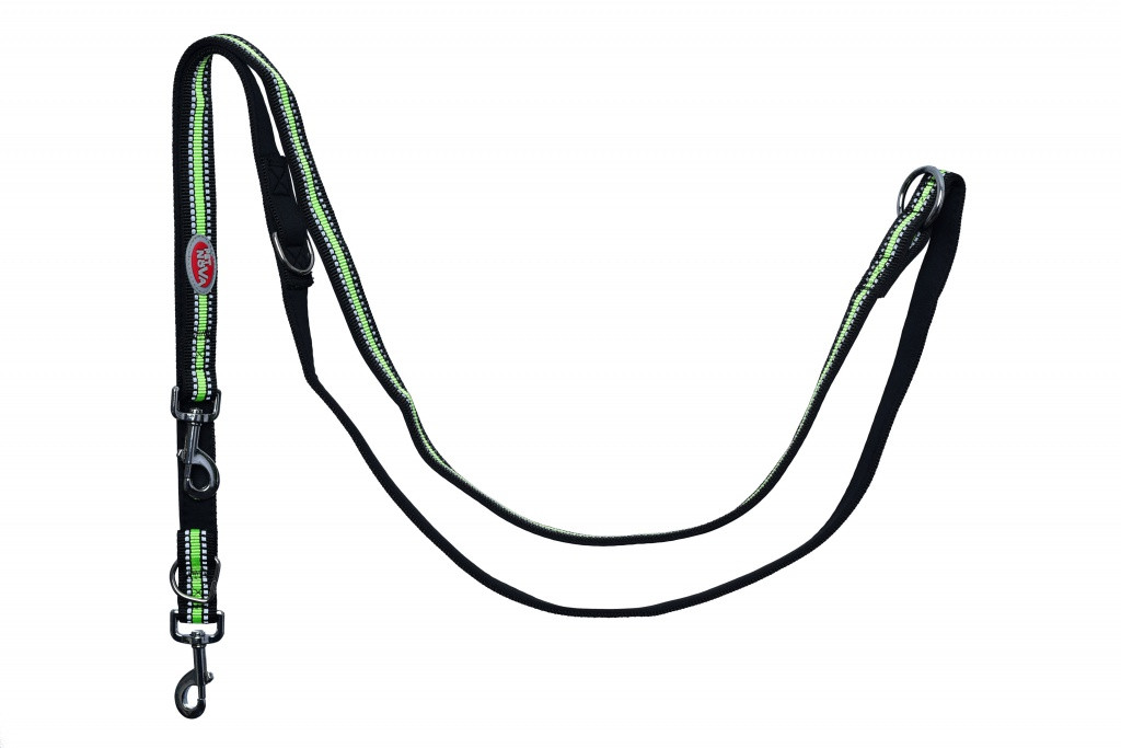 Повідець Pet Nova Adjust XL 2.5 х 240 см Чорний (з відбивачем)