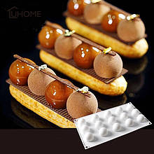 Силиконовая форма TRUFFLES для евродесертов шоколада Сфера 15 шт