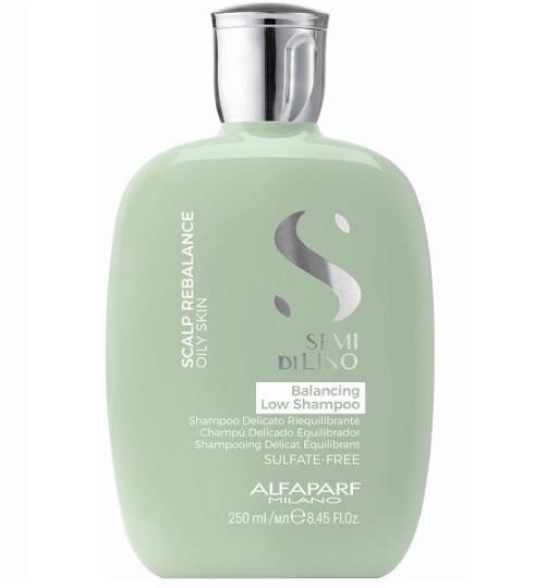 Безсульфатний шампунь для жирного волосся Alfaparf Semi Di Lino Scalp Rebalance Oily Skin Low Shampoo