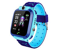Детские Водонепроницаемые часы с gps Smart baby Q12 голубые