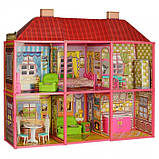 ✅Ляльковий будиночок 6983 з меблями, 2 поверхи та 6 кімнат, 108*93*37 см, фото 2