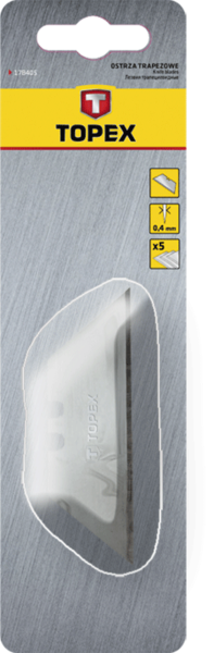 Набір лез трапецієподібних 5шт TOPEX 17B405