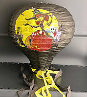 Куля підвісна, паперова "Відьмочка" на Хелловін, 30*70 см, Декор подвесной "Ведьмочка" на хэллоуин, фото 2