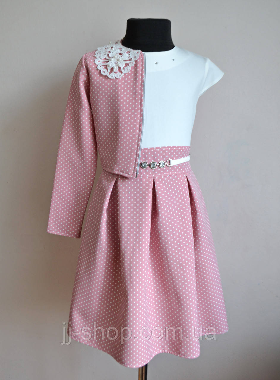 Ошатне дитяче плаття з болеро для дівчаток 5-10 років, фото 1