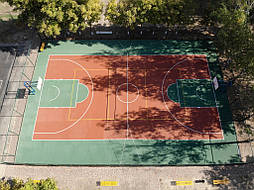 Двухслойное покрытие для спортивной площадки г. Миргород 49