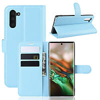 Чохол Luxury для Samsung Galaxy Note 10 (N970) книжка блакитний