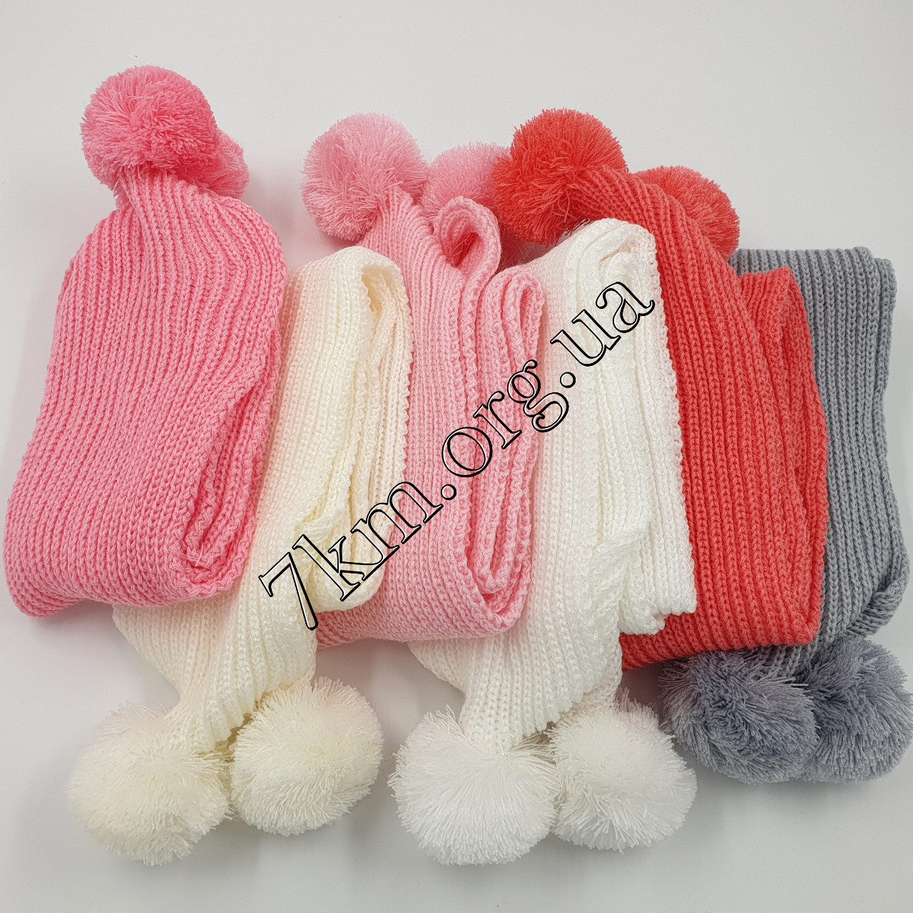 Шарф дитячий в'язання для дівчаток Польща Оптом 7691, фото 1