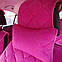 Жіночі велюрові гламурні рожеві авточохли на весь салон, фото 3