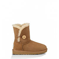 Детские Угги KID's Bailey Button Chestnut. Детские Угги с пуговицей орехового цвета. UGG Australia