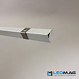 LED профіль для світлодіодної стрічки кутової 16x16 мм з прямокутним розсіювачем, фото 9