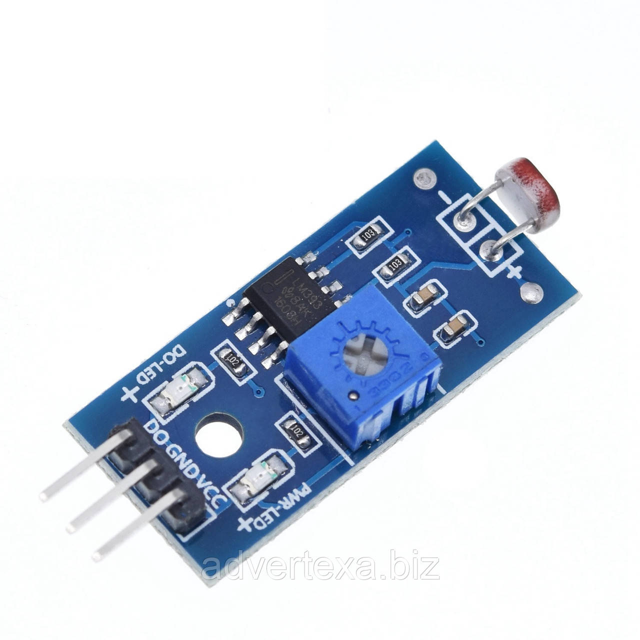 Датчик світла на фоторезисторе GL5528, 3 pin, модуль виявлення світла для Arduino і ін. контролерів