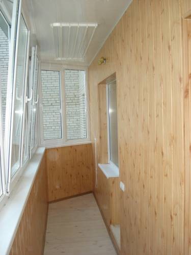 Обшивка балконов вагонкой пластиковой, вагонкой МДФ, вагонкой деревянной. - фото 4 - id-p895957