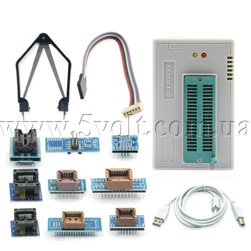 Програматор TL866II Plus V8.51 + 10 адаптерів, фото 1