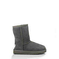 Дитячі Уги Kid's Classic Short Grey. Уги дитячі сірого кольору. UGG Ausralia